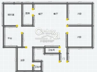 金马名都 3室 2厅 126平米