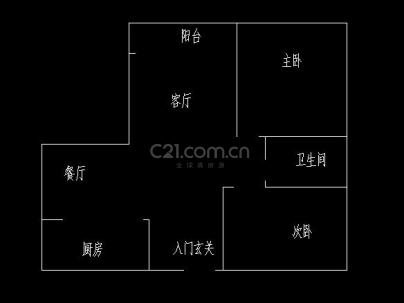 时代广场 2室 2厅 95.42平米