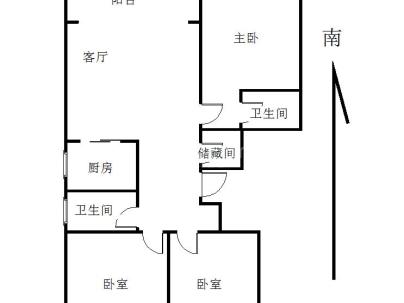 学府佳苑 3室 2厅 124.3平米