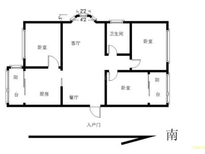 阳光花城 3室 2厅 112.58平米