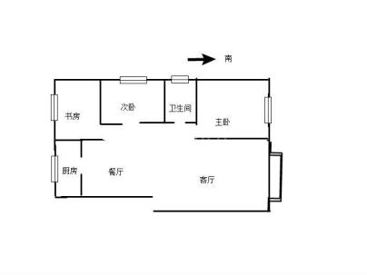 水云涧B区 3室 2厅 100平米