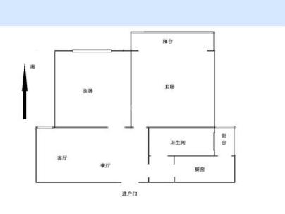 香榭花城二期 2室 1厅 68平米
