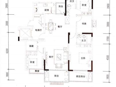 富广南湖学府 6室 3厅 185.31平米