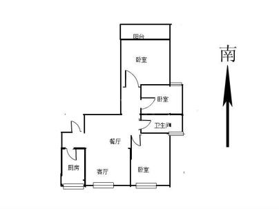 平安东苑C区 3室 2厅 107.8平米
