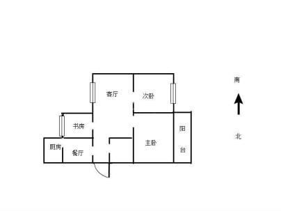 一中家属区 3室 2厅 91平米