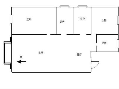 振华·蓝泊湾 3室 2厅 110平米