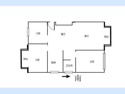 翰林壹号公馆 3室 2厅 122.4平米