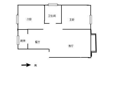 天盈星城紫苑 2室 2厅 86平米
