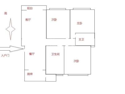 翰林壹号公馆 3室 2厅 128平米