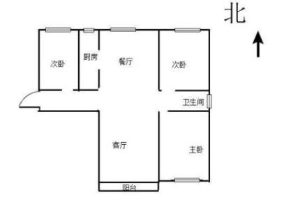 龙河苑小区 3室 2厅 123平米