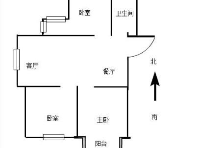 五里桥新村 3室 2厅 106平米