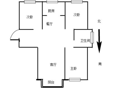 梅花新村 3室 2厅 123平米