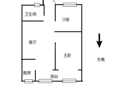 正东﹒凯旋名门 2室 2厅 82.59平米