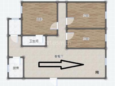 华一公司宿舍 3室 2厅 142平米