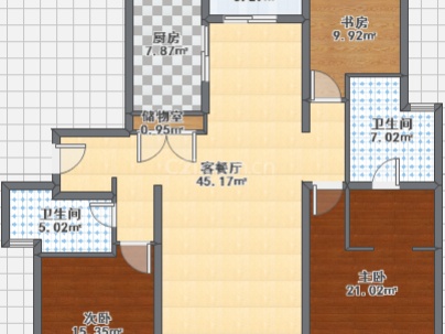丽州首府 3室 2厅 153平米