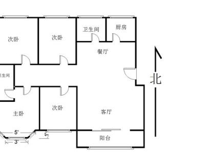 西华县天泰花园 4室 2厅 140.31平米
