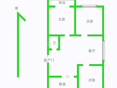阳光家园(泰兴) 3室 2厅 92.58平米