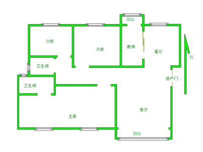 朝阳小区 4室 2厅 143.36平米