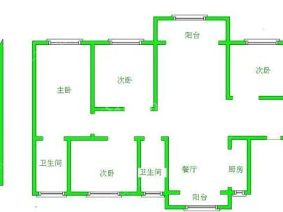 碧桂园二期（翡翠滨江） 4室 2厅 144平米