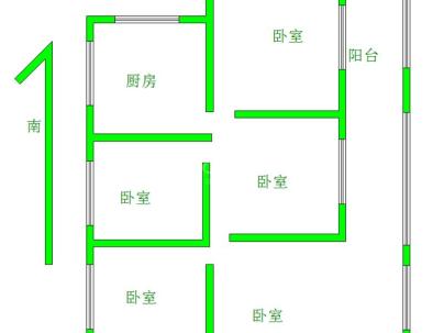 国庆新村 6室 2厅 100平米