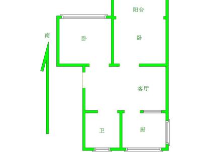 国庆新村 2室 1厅 88.44平米