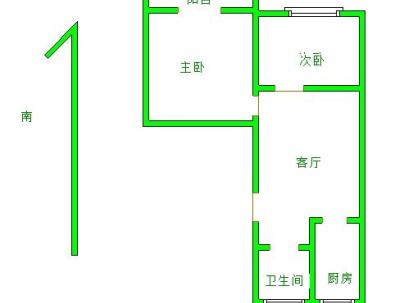 国庆新村 2室 2厅 80平米