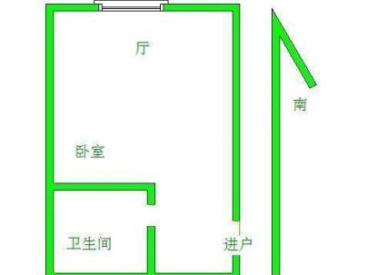 国庆中路 1室 1厅 35平米