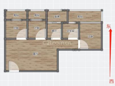 肖家坊（北京中路） 3室 2厅 95.24平米
