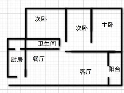 尚东时代 3室 2厅 102.55平米