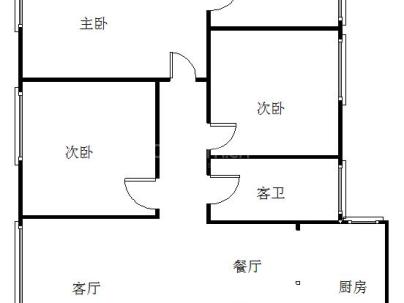 泰丰国际城 3室 2厅 98.42平米