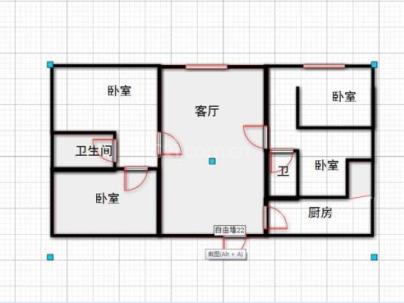 山水名城 3室 2厅 127.84平米