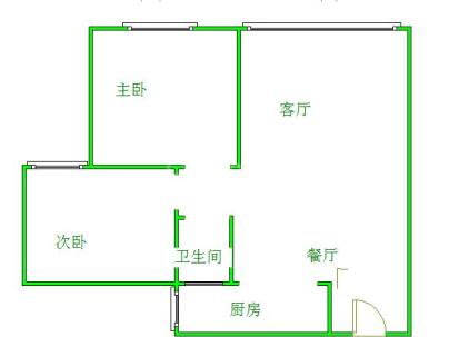 晶泽华府 2室 2厅 71.5平米