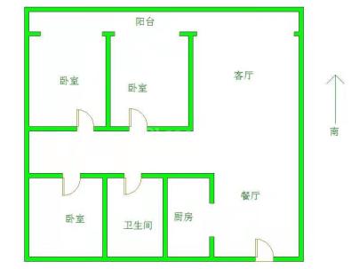 汉都中国府 3室 2厅 109.32平米