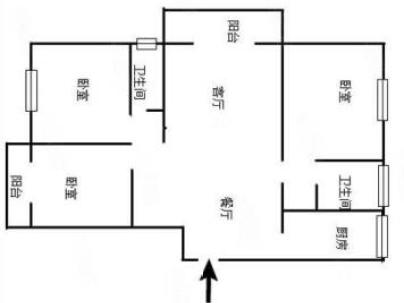 瑞景凯旋城 3室 2厅 133.6平米