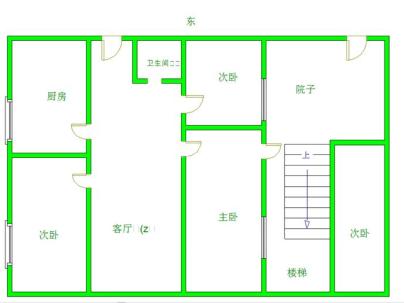 淮北市二职高家属楼 3室 2厅 80平米