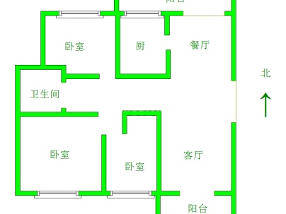 凯莱文苑 2室 2厅 93平米