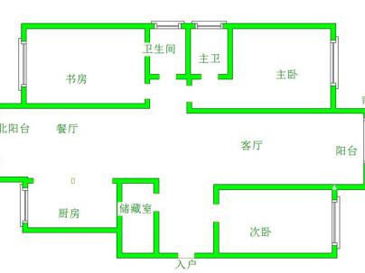 帝景翰园 3室 2厅 159平米