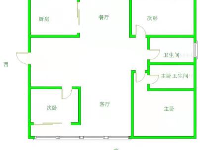 汉都中国府 3室 2厅 116平米