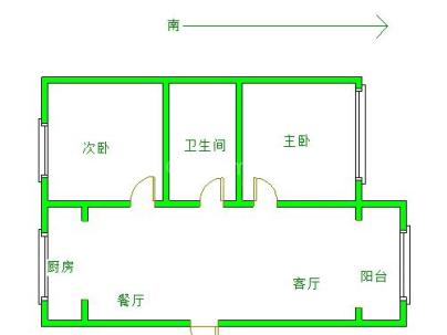 桂花园 2室 2厅 97平米