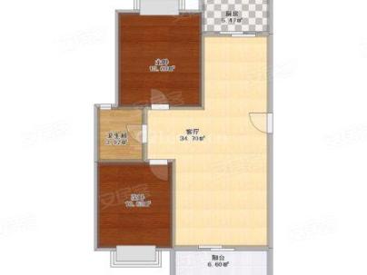 金域香苑 2室 2厅 97平米