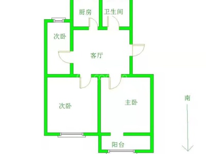 香苑小区 2室 1厅 100平米