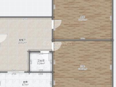 未来城丹霞园(八块地) 2室 2厅 89平米