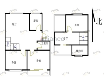 家和居 3室 2厅 105平米