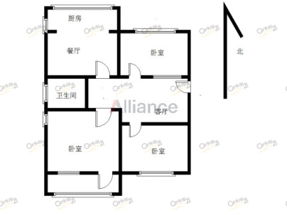 郎茂山二区 3室 1厅 70平米