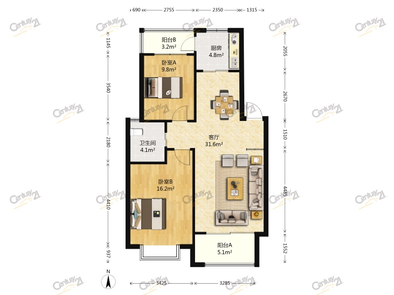 户型卧室b东晶国际花园小区简介residential community查看更多小区
